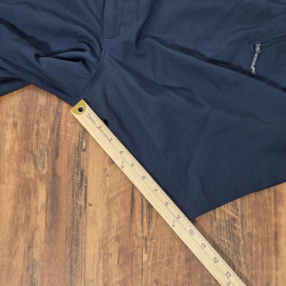 Wrangler Men Size 40 Outdoor Hiking Cargo Shorts Performance Stretch Navy Trail - Picture 8 of 14